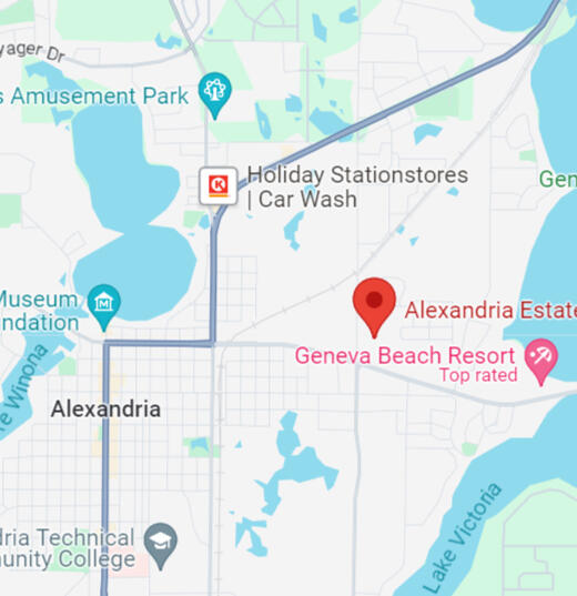 alexandria estates mobile home park map